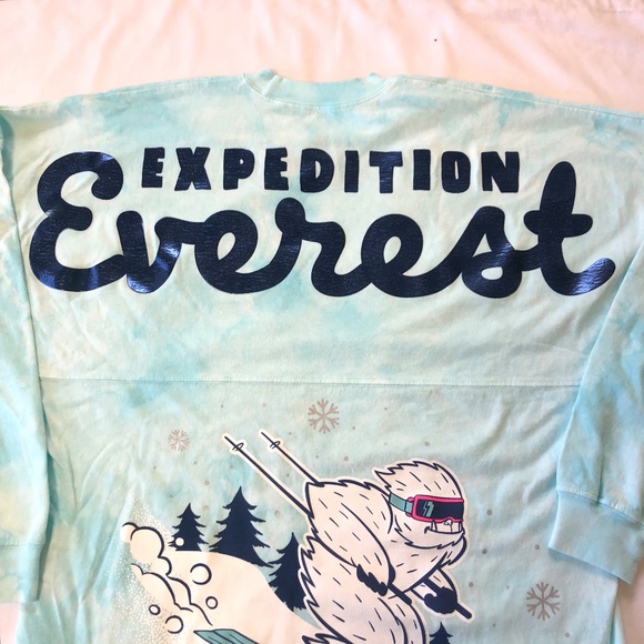 Disney Blue Expedition Everest Yeti Ski School Spirit Jersey Adult Size - NEW - Picture 2 of 5